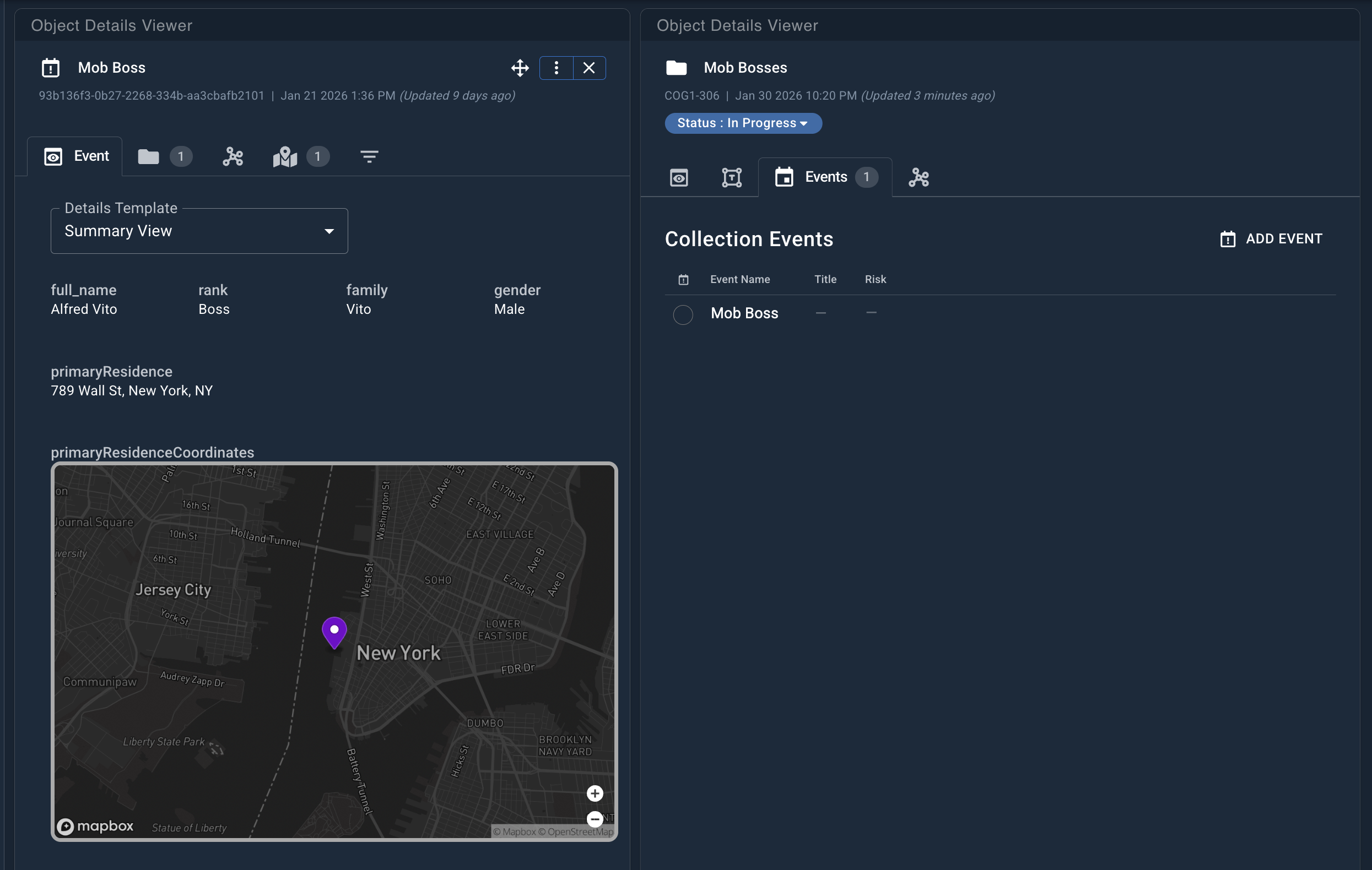 Example of appearance of an event with no Event Decorations set